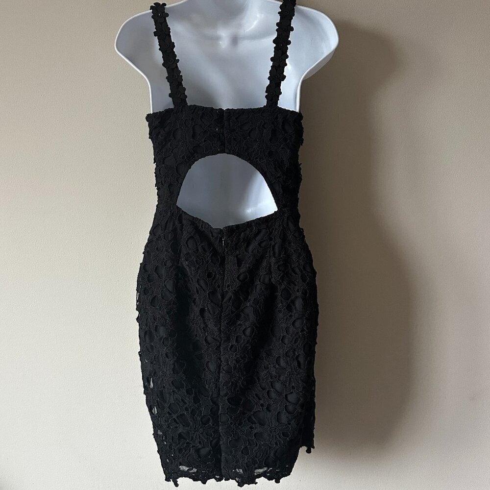 Anthropologie Pankaj & Nidhi Womens Beaded Mini Dress in Black Size XS - Picture 5 of 10